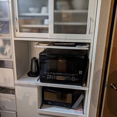 【無料】食器棚/キッチンボード/レンジボード
