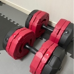 ダンベル20kgセット(合計40kg)+可動式ベンチ