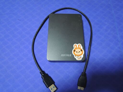 ②BUFFALO耐衝撃対応 3TB おでかけロック HD-PNF3.0U3-GBC