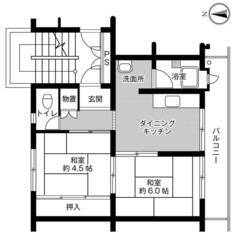 ◆敷金・礼金が無料！◆ビレッジハウス玉里1号棟 (406号…