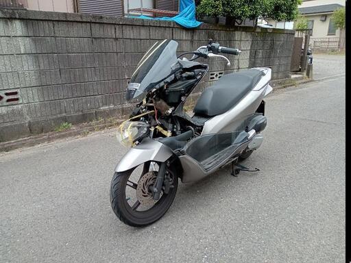【売約済】事故車　部品取り、輸出、再生ベースお探しの方向け　PCX150 KF18  26000キロ