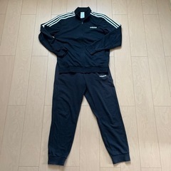 adidas ジャージ上下　黒　メンズL