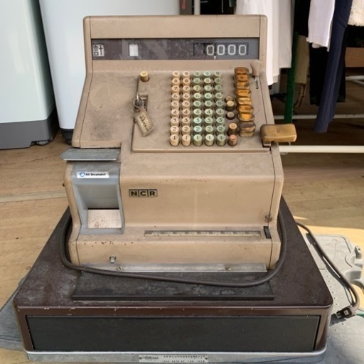 レジ レジスター NCR National Cash Registers ナショナル  昭和レトロ ビンテージ 店舗什器 レトロ機器 ジャンク品 重い 古い
