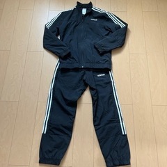 adidas ジャージ上下　黒　メンズL