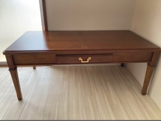 国内高級家具 マルニ 地中海 マホガニー材 センターテーブル
