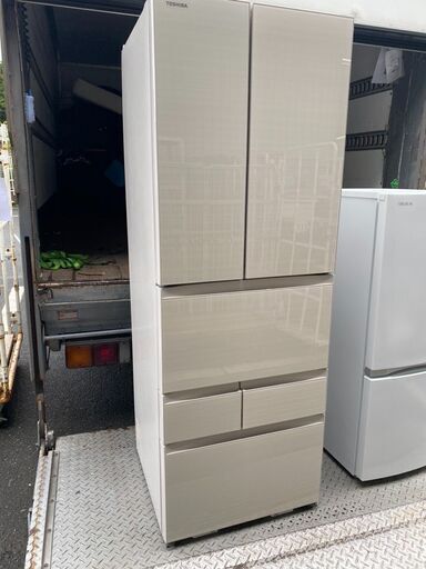 2022年式　東芝 TOSHIBA GR-U460FH（ZC） [冷蔵庫 （462L・フレンチドア） 6ドア VEGETA（ベジータ） FHシリーズ 除菌機能 ラピスアイボリー]