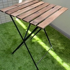 【未使用品】IKEA アウトドア テーブル 折りたたみ テルノー...