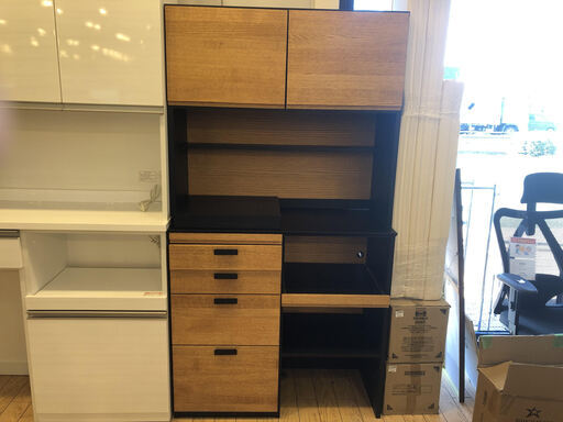 MOMO　natural　2枚扉レンジボード【トレファク桶川店】
