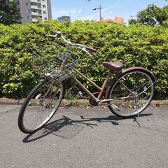 リサイクルショップどりーむ天保山店　No1143　自転車　ブラウ...