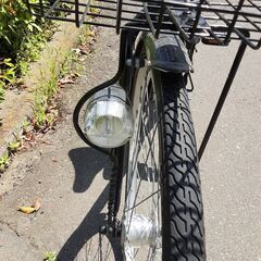 リサイクルショップどりーむ天保山店　No1144　自転車　黒　６段階ギア　LEDオートライト付き　カゴ付き　状態良好