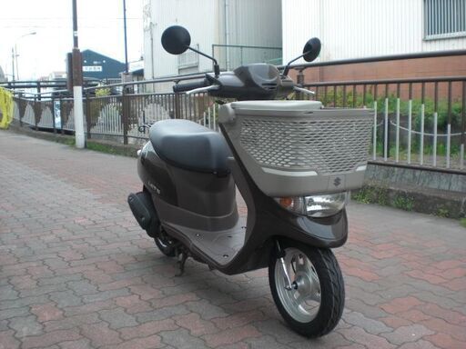 CA4AA レッツ バスケット ブラウン タイヤ前後/ バッテリー/前カゴスクリーン/ベルト等新品交換済み CA4AA レッツ バスケット ブラウン タイヤ前後/ バッテリー/前カゴ