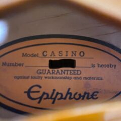Epiphone CASINO エピフォン カジノ オレンジラベル 5桁 Beatles ビートルズ Japan