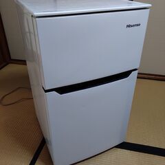 93L 2ドア冷凍冷蔵庫／ほぼ新品／引き取りに来られる方