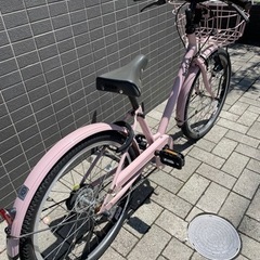引き渡し先決まりました！！美品　小学生　自転車　bikke　ブリヂストン　ビッケ　グレージュピンク　22インチ　子ども クロスバイク 引き渡し先決まりました！！美品 小学生 自転車 bikke ブリヂストン