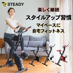 STEADY フィットネスバイク 【 Designed in J...