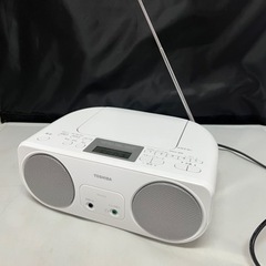 TOSHIBA 東芝 CDラジオ TY-C151 2021年製 動作確認済 FM/AM ワイドFM対応 ホワイト 中古美品 ③