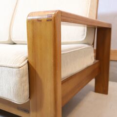 チーク材の天然木だけを扱う家具専門店SCANTEAK（スキャンティーク)のIKON 3人掛けソファです。チーク無垢材を使用した存在感と温かみのある優しい印象のデザインのゆったりワイド3Pソファー♪