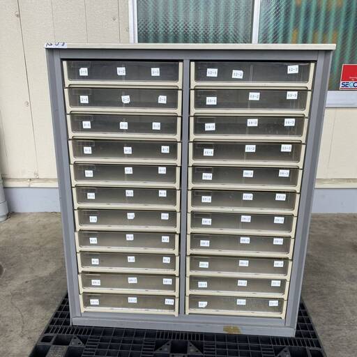 中古 レターケース 書類ケース スチール製 引き出し パーツボックス 小物入れ 事務用品 書類棚 TBDY0061
