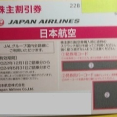 JAL 株主優待券