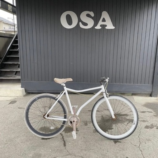 291◆自転車 ピストバイク メーカー不明 フリーギヤ 走行確認 現状品 岐阜発 1/11