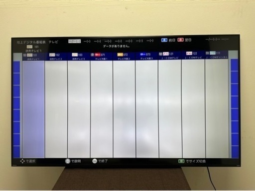 オリオン　ORION　液晶テレビ　６５インチ型　壁掛け　２０２１年製　OL65XD100