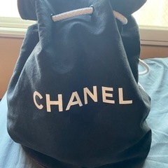 CHANEL シャネル　ノベルティ　巾着ショルダーバッグ　ブラッ...