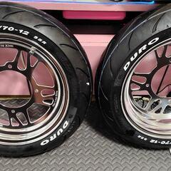 エイプ50/100 work ワーク 12インチ 3.5J タイヤ、ホイール