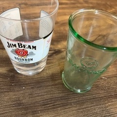 生活雑貨 食器 コップ グラス バカルディ ジムビーム 酒 2個セット