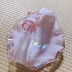 Vintage Flower Glass Vase レトロ　ガラ...