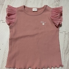 Tシャツ♡無地♡ピンク女の子♡90cm