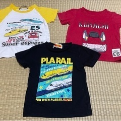 新幹線Tシャツ3枚セット90〜100センチ