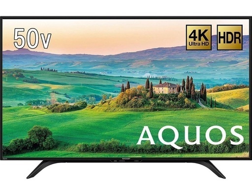 J3397  SHARP シャープ AQUOS 4T-C50AH2 4K50型液晶テレビ 2019年製 3チューナー クリーニング済み