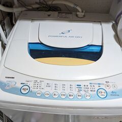 【無料】全自動洗濯機（6kg）東芝 AW-60GF