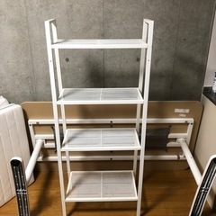 家具　IKEA シェルフユニット　ホワイト