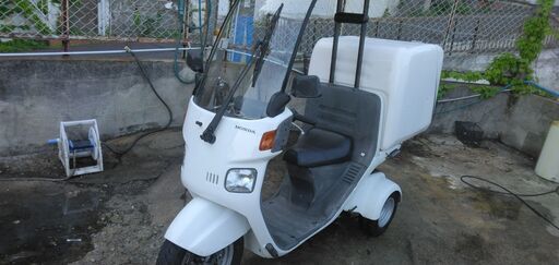 ⭐ホンダジャイロキャノピーFI　TA03　白　ミニカー登録　屋根アリで雨もヘッチャラ