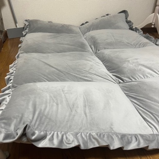 Francfranc 家具 グレー ソファ フロアソファ フリル 春の新作をお届け