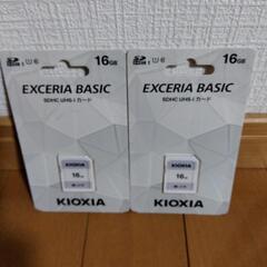 2点 KIOXIA SDHC UHS-I カード(16GB)【未使用】