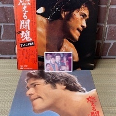 希少 アントニオ猪木 燃える闘魂 レコード＋アントニオ猪木生写真付