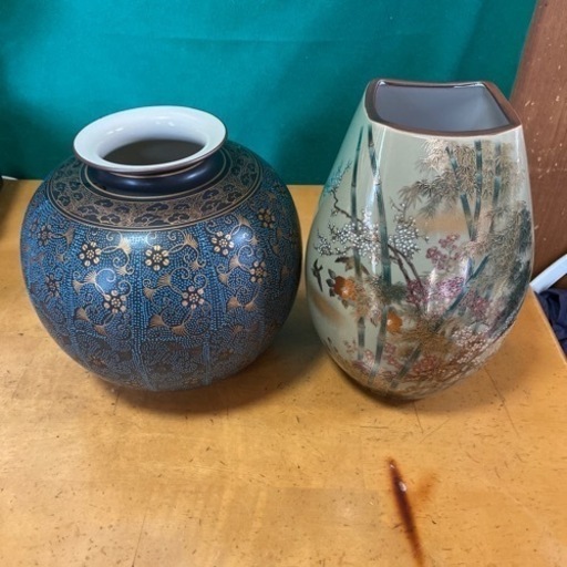 陶器 花瓶 置物 九谷焼