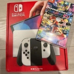 Switch本体有機EL JCホワイト　マリオカート8付き
