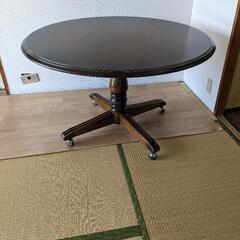 家具 カリモク木製丸テーブル 