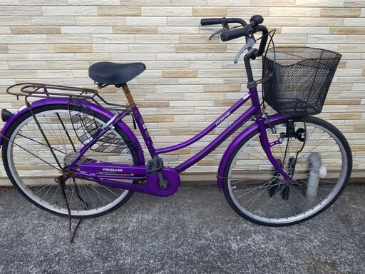 中古自転車 変速無し 26インチ ブロックダイナモ 軽整備済み 防犯登録対応 町田市 相模原市 MM235