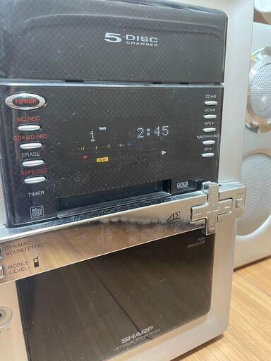 SHARP シャープ CD/MD/カセット/チューナーコンポ SD-GX2 テレビ