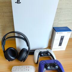 PS5　本体+コントローラー2個+純正ヘッドホン+エルデンリング...