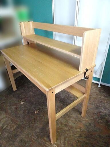 無印良品】オーク無垢材デスクと上置き棚セット ☆ai☆【無印良品】