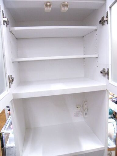 ニトリ スリムレンジボード 幅59×奥42×高さ182cm 白エナメル塗装 ニトリ スリムレンジボード 幅59×奥42×高さ182cm 白エナメル塗装