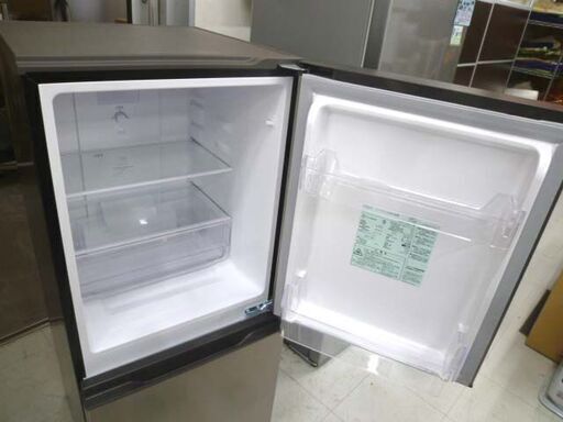 高年式 冷蔵庫 135L 2023年製 AQUA AQR-14N(S) シルバー 2ドア 右