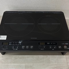 【中古品】IRIS OHYAMA アイリスオーヤマ 2口 IHコ...