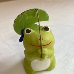  ちぎり和紙 雨宿りかえる 手作り和紙細工 和雑貨　京都　龍虎作...