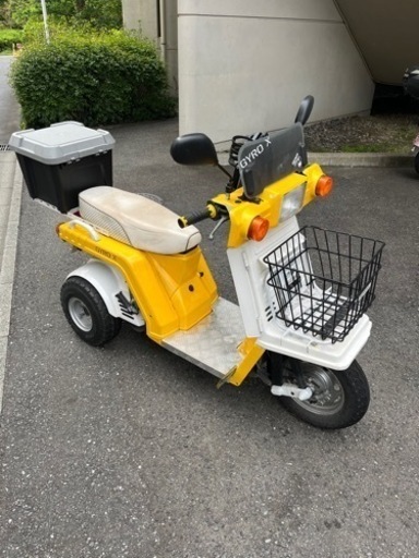 ジャイロx 側車付軽二輪　3人乗り